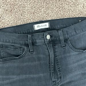 Madewell Skinny High Rise Black Vintage Wash Jeans Size 30P